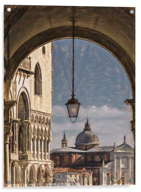 Through A Venetian Archway Acrylic by Ian Lewis