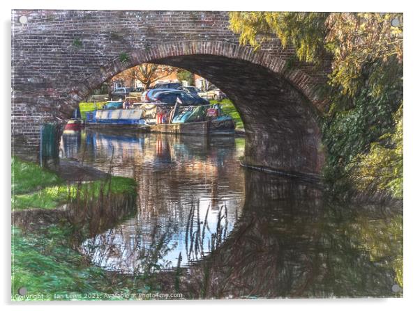 The Bridge At Hungerford Digital Art Acrylic by Ian Lewis