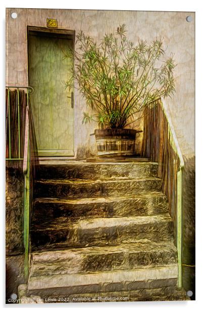 Steps To The Front Door Acrylic by Ian Lewis