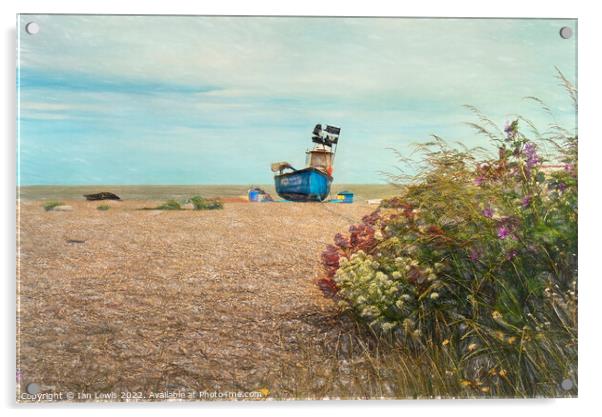 The Beach at Aldeburgh Acrylic by Ian Lewis