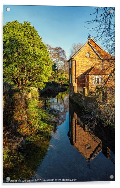 Tranquil Reflections of the River Dun Acrylic by Ian Lewis