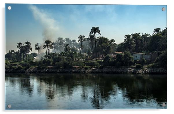 The Banks of the Nile Acrylic by Ian Lewis