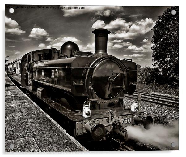 Waiting at the Station Acrylic by Ian Lewis