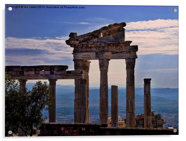 Majestic Ruins of Pergamon Acrylic by Ian Lewis