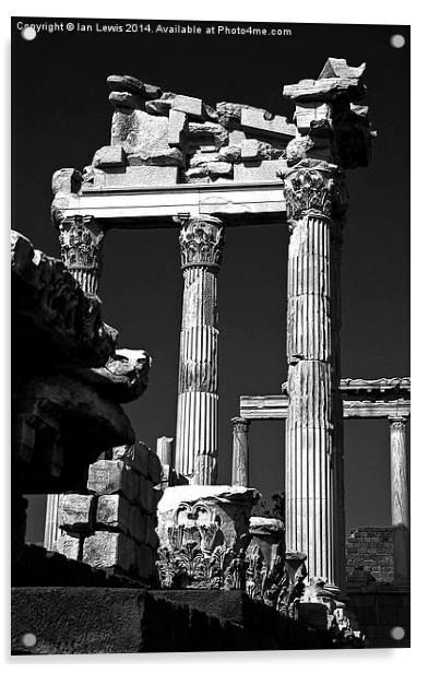 Timeless Beauty Corinthian Columns at Pergamon Acrylic by Ian Lewis