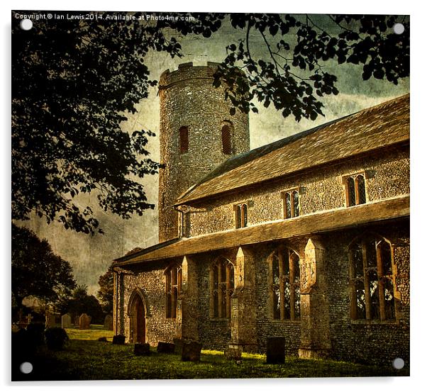 St Margarets Church Burnham Norton Acrylic by Ian Lewis