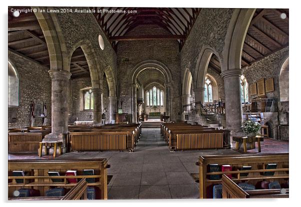  Holy Trinity Church Bosham Acrylic by Ian Lewis