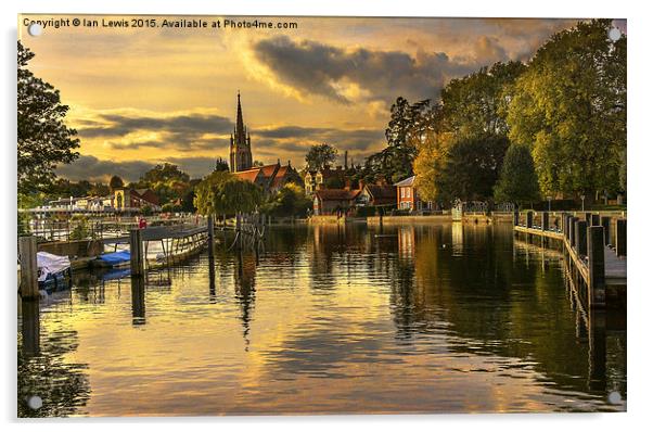 Marlow Late Afternoon Acrylic by Ian Lewis