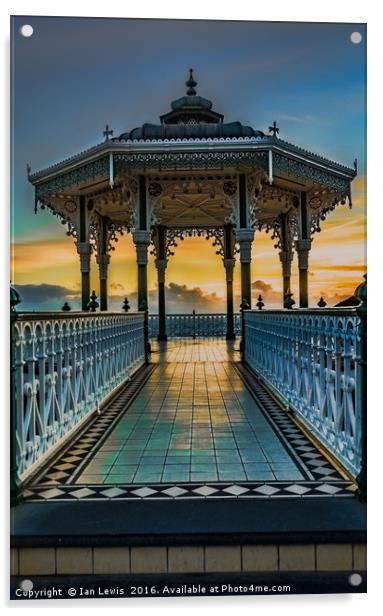 Magnificent Victorian Bandstand in Brighton Acrylic by Ian Lewis