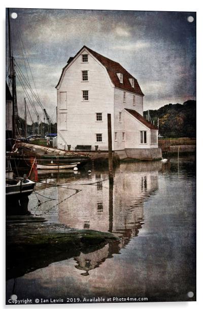Woodbridge Tide Mill Acrylic by Ian Lewis