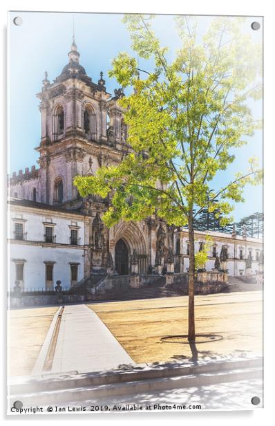 Alcobaça Monastery in Portugal Acrylic by Ian Lewis