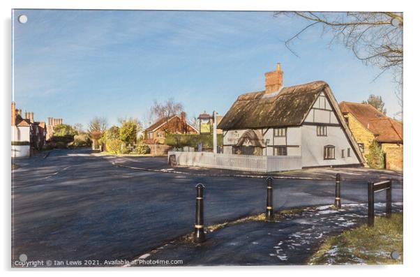 Tidmarsh Village in West Berkshire Acrylic by Ian Lewis