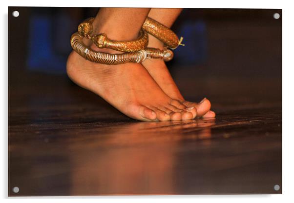 Dancing Feet (Apsara Dance) Acrylic by Kim Vetten