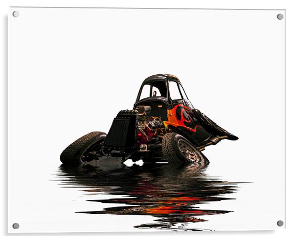 warped rod Acrylic by keith sutton