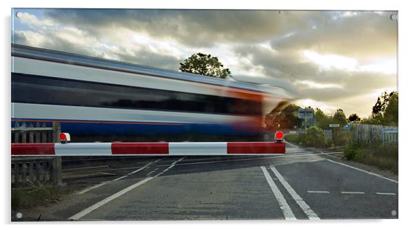 level crossing Acrylic by keith sutton