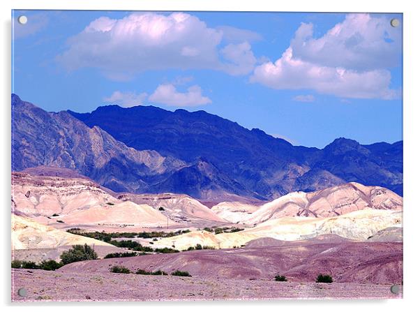 The Colours of Death Valley Acrylic by Paul Fisher