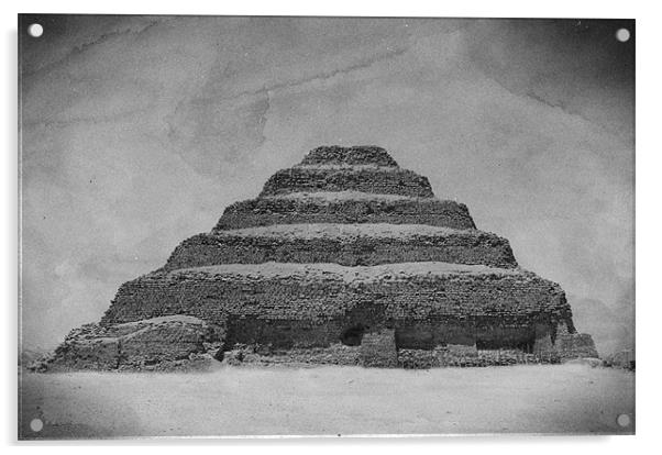 The Saqqara step pyramid Acrylic by Paul Fisher