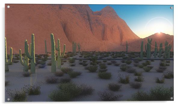 Arizona sunrise Acrylic by Paul Fisher