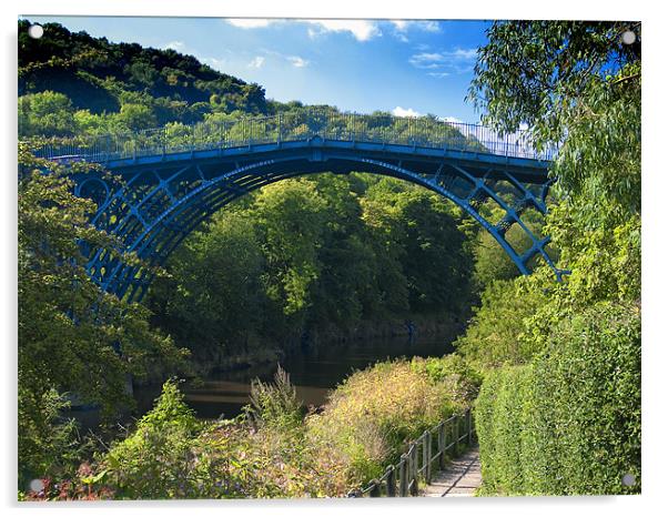 The Ironbridge, Shropshire Acrylic by Paul Fisher