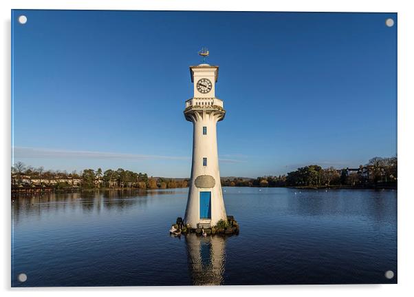  Roath Park Scott Memorial lIghthouse Acrylic by Andrew Richards