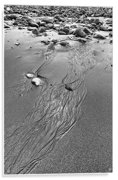  Patterns in the sand Acrylic by Andrew Richards