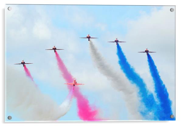  Red Arrows Acrylic by Andrew Richards