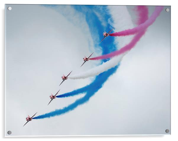  Red Arrows Display team Acrylic by Andrew Richards