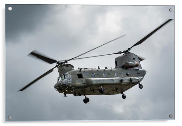  RAF Chinook helicopter Acrylic by Andrew Richards