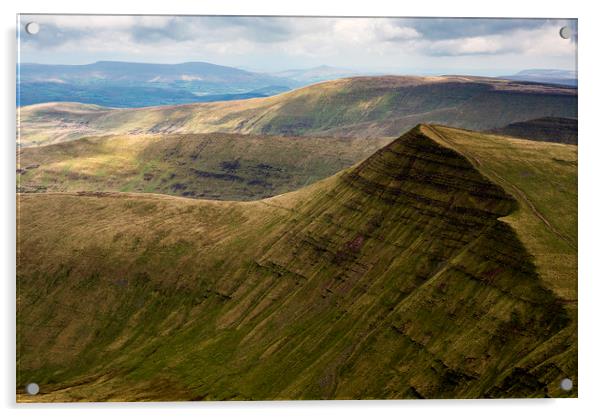 Brecon Beacons Acrylic by Andrew Richards