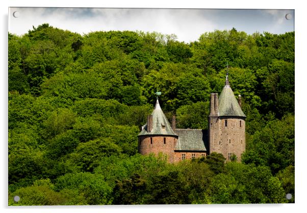 Castell Coch Acrylic by Andrew Richards