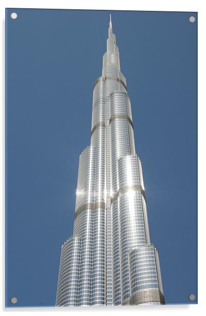 Burj Khalifa Dubai Acrylic by alistair phillips