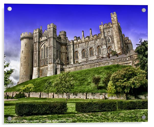 Arundel Castle Acrylic by kim Reeves