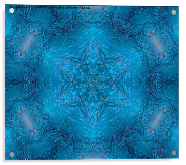  Ice Patterns Acrylic by Hazel Powell