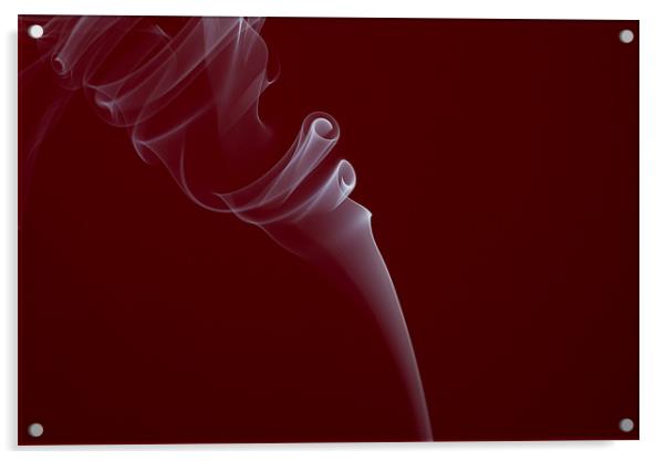 Smoke on red Acrylic by steven ibinson