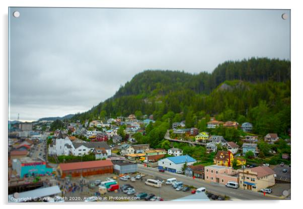 View of Ketchican, AK Acrylic by Jon Kondrath