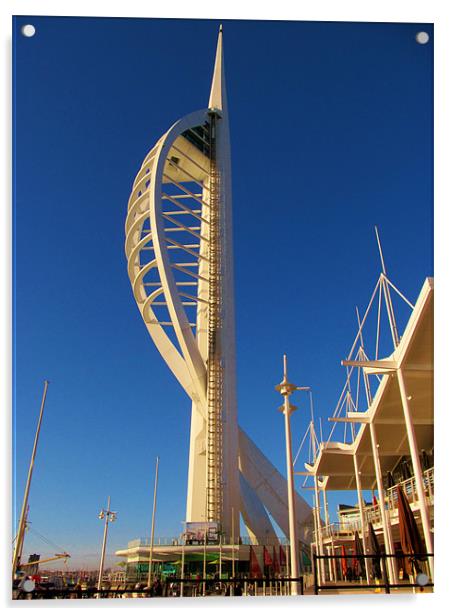 Spinnaker Tower Portsmouth Acrylic by Marilyn PARKER