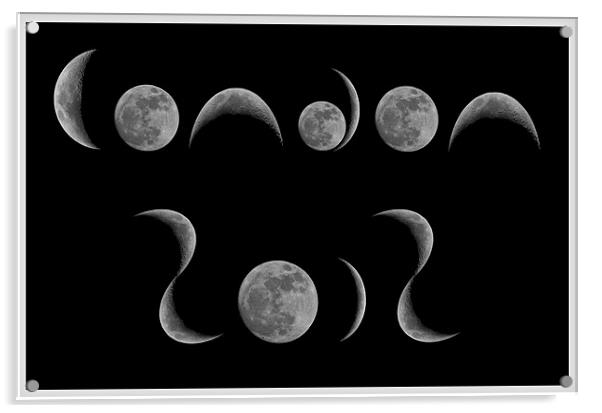Lunar Font Acrylic by mark humpage
