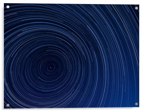 Startrail long exposure Acrylic by mark humpage