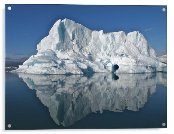 Iceberg Reflection Acrylic by mark humpage