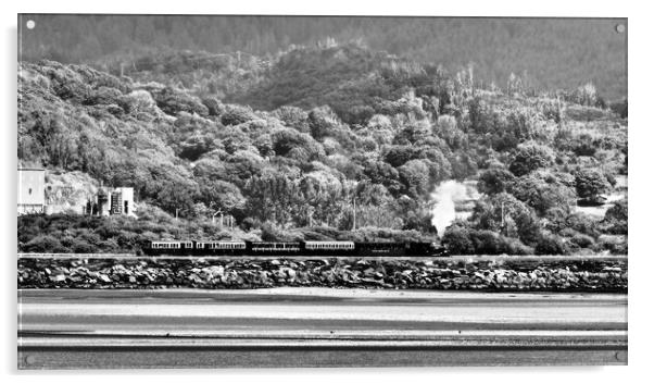 Steam Train North Wales Acrylic by mark humpage