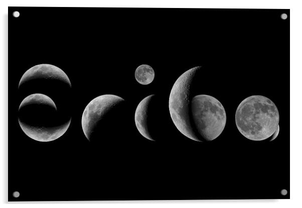 Eriba word art in a lunar font Acrylic by mark humpage