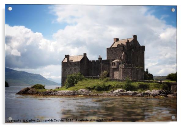 Eilean Donan Castle Acrylic by Carlyn Cairney-McCubb