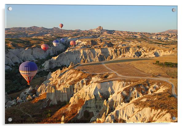 Ballooning Over Goreme Valley Acrylic by Carole-Anne Fooks