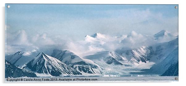Transantarctic Range, Antarctica Acrylic by Carole-Anne Fooks
