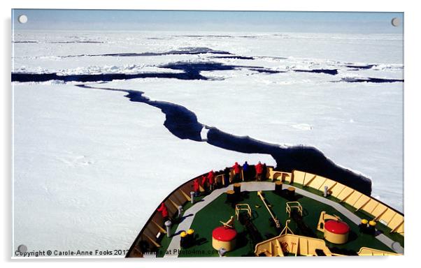 Ice Breaking in the Ross Sea Acrylic by Carole-Anne Fooks