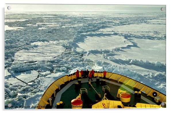 Kapitan Klebnikov at Work Icebreaking Acrylic by Carole-Anne Fooks