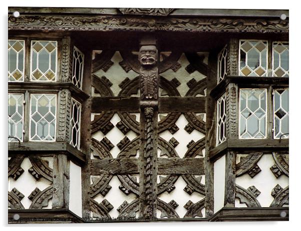 Tudor Architecture Ludlow Acrylic by Carole-Anne Fooks