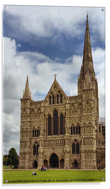 Salisbury Cathedral Acrylic by Carole-Anne Fooks