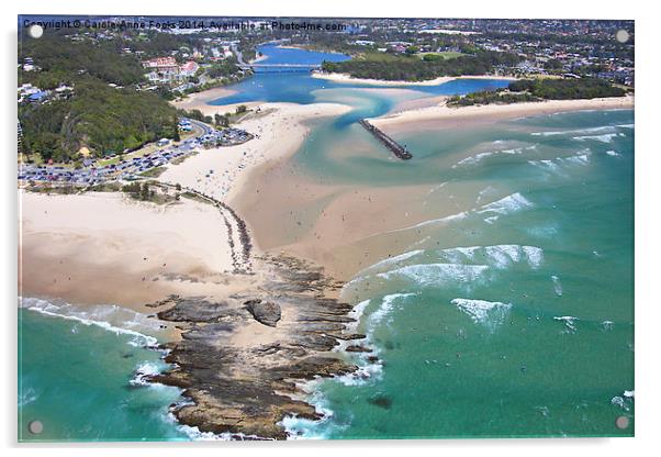  Gold Coast Aerial Acrylic by Carole-Anne Fooks