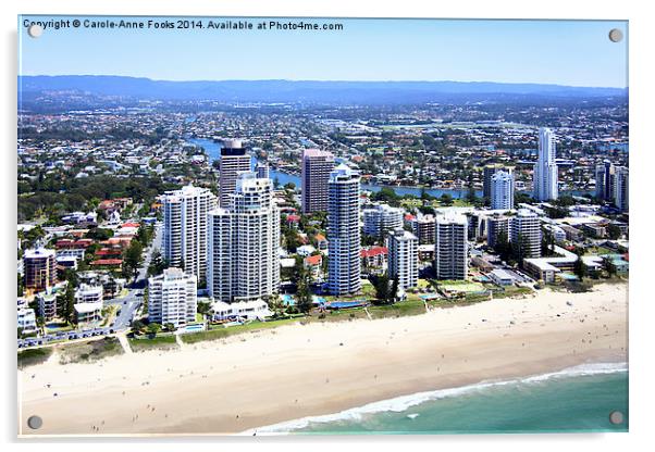   High Rise at Surfers Paradise Acrylic by Carole-Anne Fooks